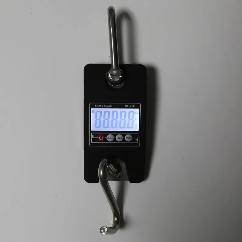 Цифровые подвесные весы 300 кг/660 фунтов, промышленные крановые весы, SF-912, черные для дома, фермы, фабрики, охоты
