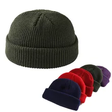 Унисекс зимний ребристый ТРИКОТАЖНЫЙ КОРОТКИЙ нитью Дыня однотонная бейсболка Череп Кепка мешковатая Женская Ретро эластичная Теплая Лыжная шапочка шапка