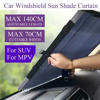 

Car Front Window Sunshade Folding Sun Shade UV Protection Sun Shield Curtain Auto Car Windshield Solar Window Foil Cover Visor