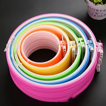 

5 Size 8-25CM Bamboo Frame Embroidery Hoop Ring DIY Needlecraft Cross Stitch Machine Round Loop Hand Household Sewing Tools