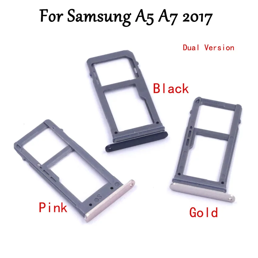 1 комплект, две sim-карты, для Samsung Galaxy A5 A520/A7 A720, слот для sim-карты+ лоток для карт памяти Micro SD