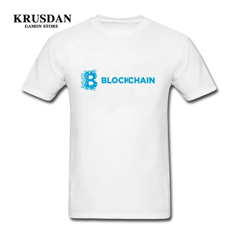 2019 Мужская футболка Биткоин крипто блокчейн футболки для мужчин печатных