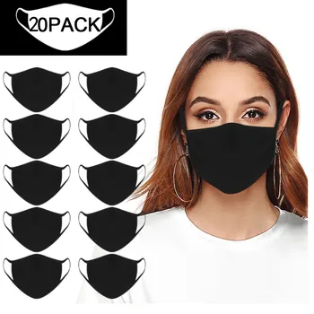 

Fast Shipping 20PCS Adult Face Masks Men Women Sport Safety Reusable Washable Dustproof Mouth Face Mask Costume Accessories #LR4