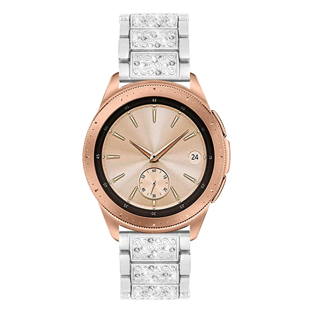 Для samsung Galaxy Watch band шикарные часы, украшенные драгоценными камнями 46 мм 42 мм активный ремешок для часов сменный Браслет для samsung gear S3 Classic sam