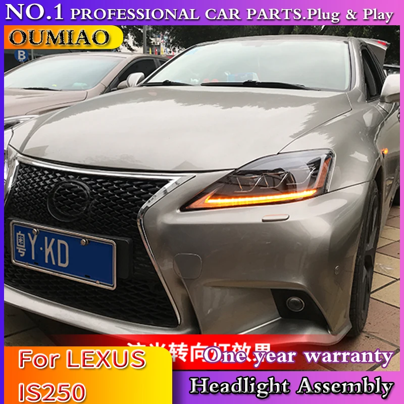 Автомобильный Стайлинг 2006-2012 для LEXUS IS250 фары IS250 светодиодный фонарь с динамическим поворотом