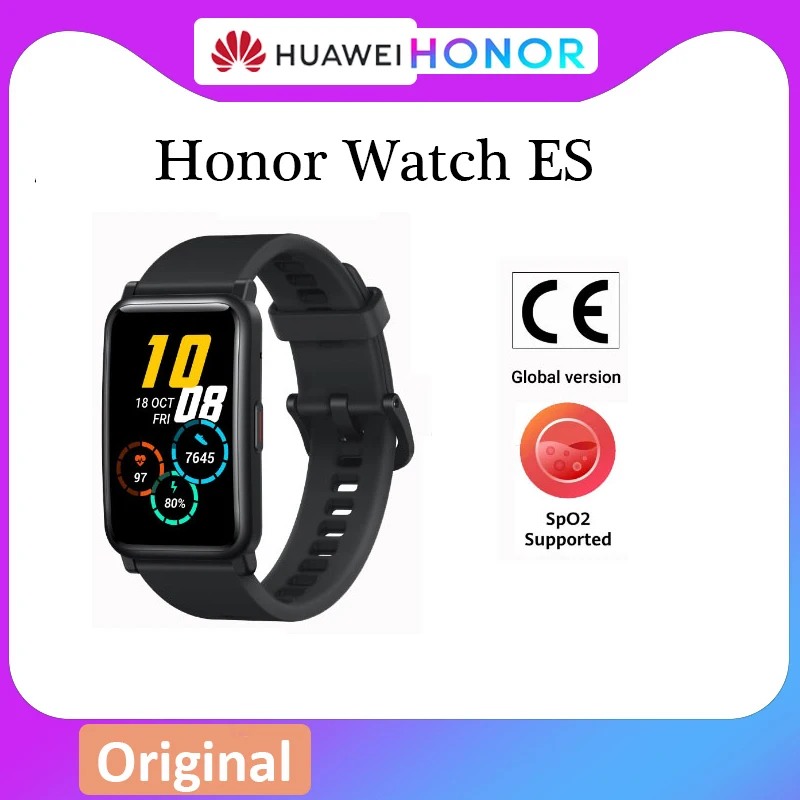 HONOR WATCH ES умные часы 1 64 &quotAMOLED дисплей Bluetooth 5 с кислородом крови 10 дней Пульс Для