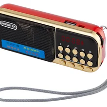 Карманное радио FM радио приемник Мини Портативный Перезаряжаемый радио приемник динамик Поддержка TF карта Музыка MP3 плеер