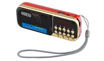 

Pocket Radio FM Radio Receiver Mini Portable Rechargeable Radio Receiver Speaker Support TF Card Music MP3 Player