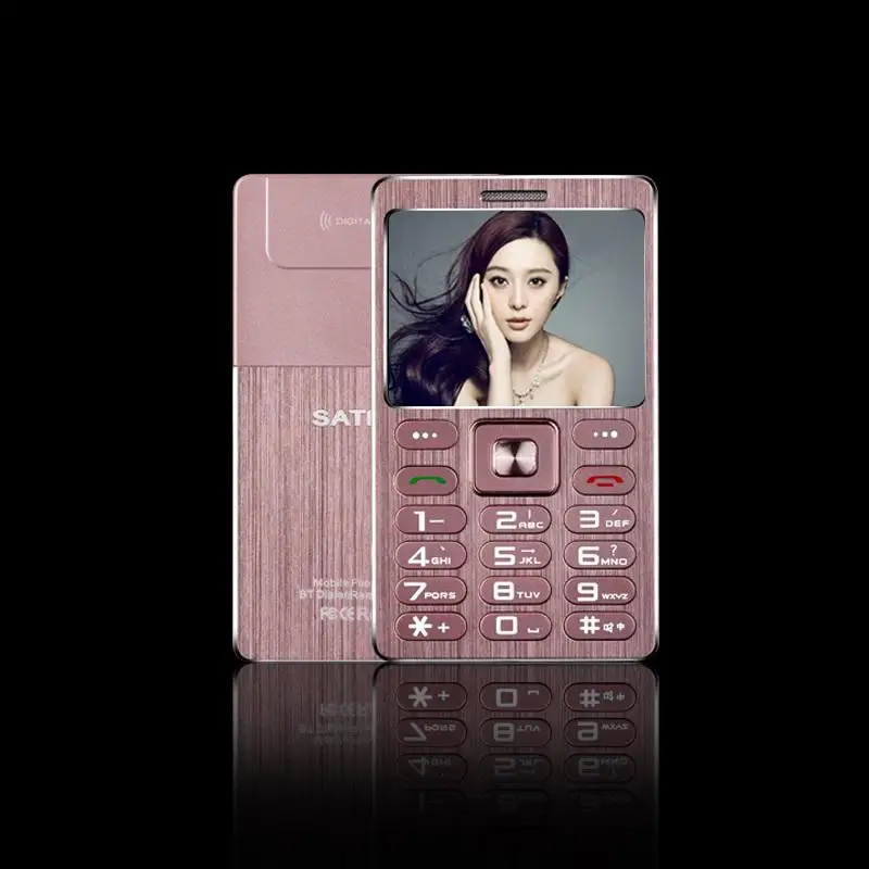 Телефон с двумя sim-картами A10, мини телефон, Bluetooth, циферблат, 3,5 мм, разъем для наушников, удаленная камера, мобильный телефон - Цвет: rose gold