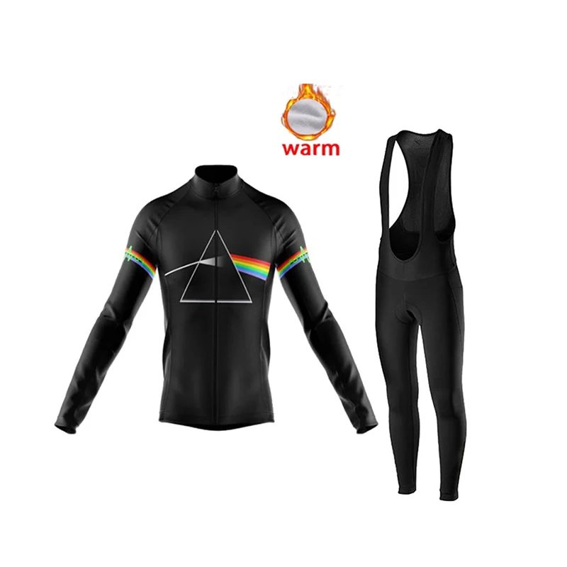 

2021 Newest Mountain Bike Ropa Para Mujer Men's Elastic Thermal Uniform Ciclismo Hombre Cycling Wear Long Sleeve Thermal Uniform