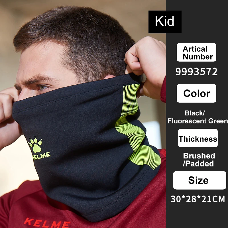 KELME Бег Средства ухода за кожей Шеи erchief шапки Футбол обучение детей маска Средства ухода за кожей Шеи Воротник круг теплый спортивный ветер Уход за кожей лица защиты k15z910c - Цвет: Fluo Yellow