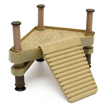 

CSS Reptile Turtle Frog Pier Floating Platform Basking Ramp Ladder Aquarium Decor,S