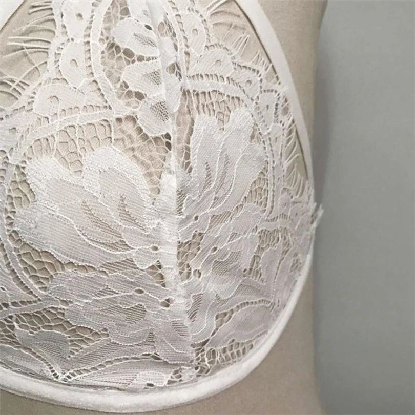 Floral Lace Bras For Women Sexy Lingerie Bralette Bustier Crop Top Sheer Bra Shirt Vest Underwear Encaje Mujer 30OCT142