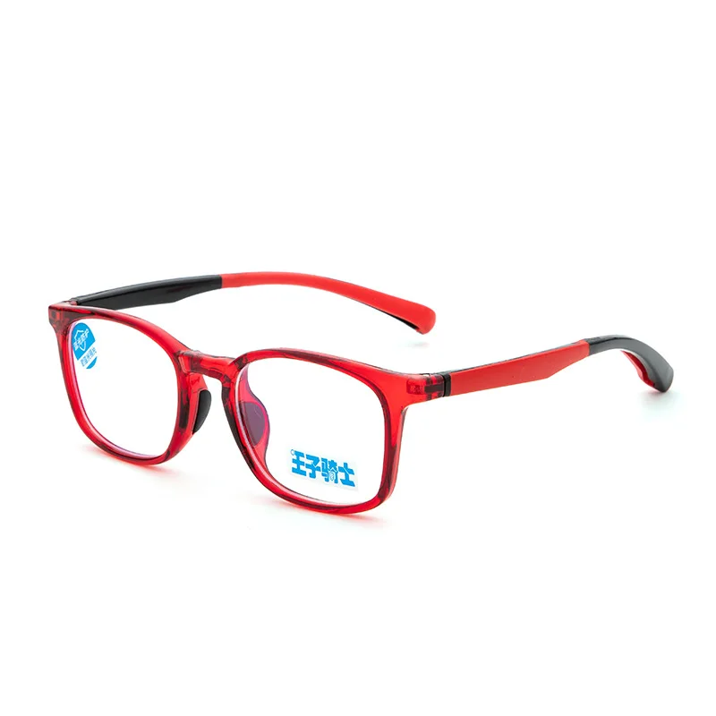 Анти-голубые световые очки, оптические очки, детская оправа для очков, красочные дизайнерские резиновые силиконовые очки TR90, Детские линзы Rx - Цвет оправы: C4