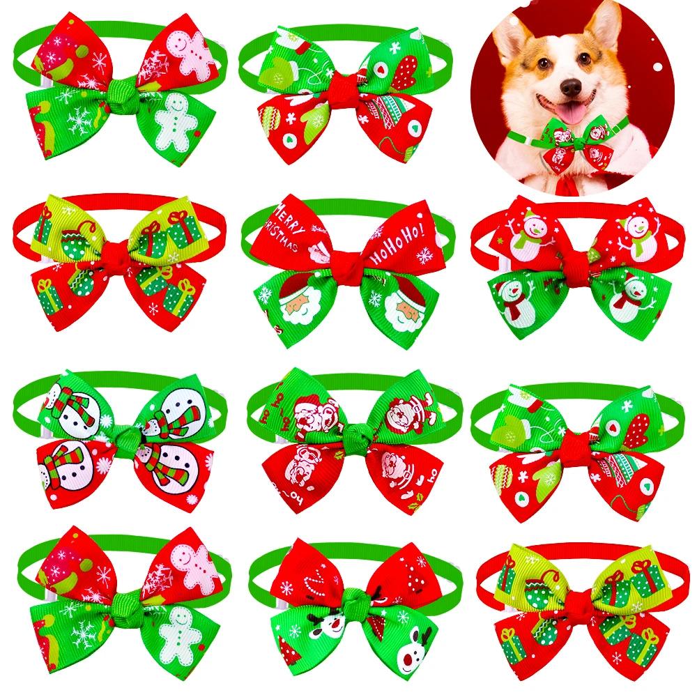 Dogs Pets Christmas Accessories Christmas Bows Dogs Bow Ties Dogs