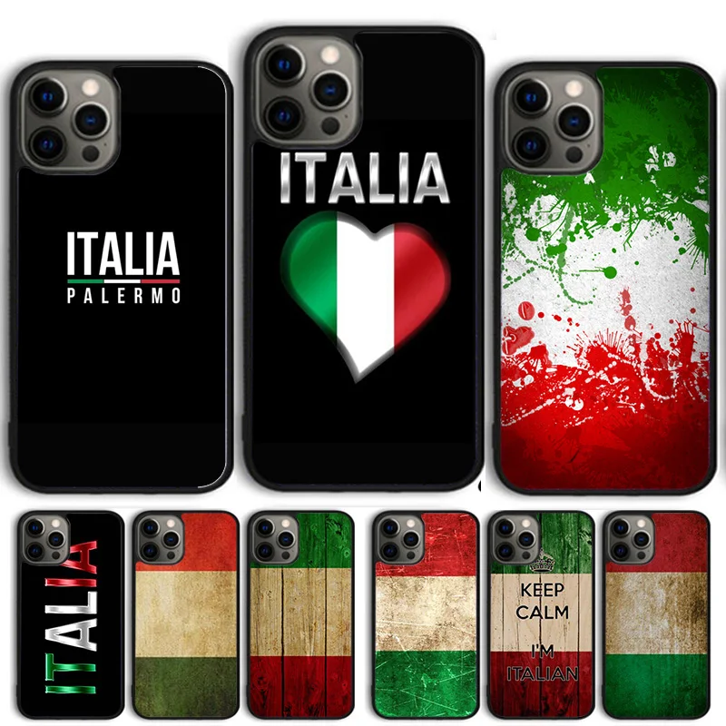 Custodia Per Telefono Con Bandiera Nazionale Italia Italia Per Iphone 15 14 13 12 Pro Max Mini 11 Pro Max Xs Xr 6S 7 8 Plus Se 2020 Coque Shell