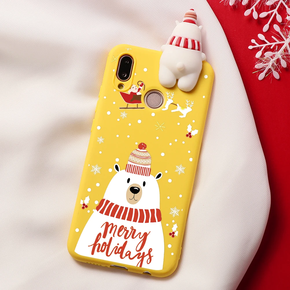 Рождественские Мягкие TPU чехол s для huawei Honor 7A 8X9X9 10i 20i вид 10 20 P30 P20 Pro Lite P Smart рlus Nova 3 3i 5 Чехол - Цвет: Kbhu4-sd1bjx