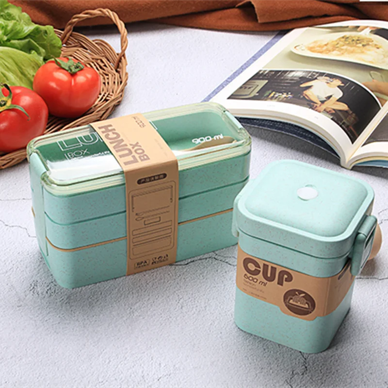 900ml Food Container for Food Bento Box Japanese Thermal Snack Lunch