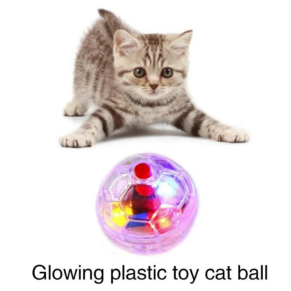 Pet Supplies Plastic Interactive Toy Cat Ball Light Up Creative Activity  Dog Moving Funny Flashing Training Moving Light Ball