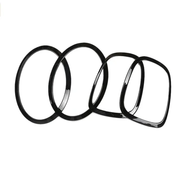 

DHBH-4Pcs Glossy Tail Light Head Light Rims Frames Covers Fit for Mini Cooper F55 F56