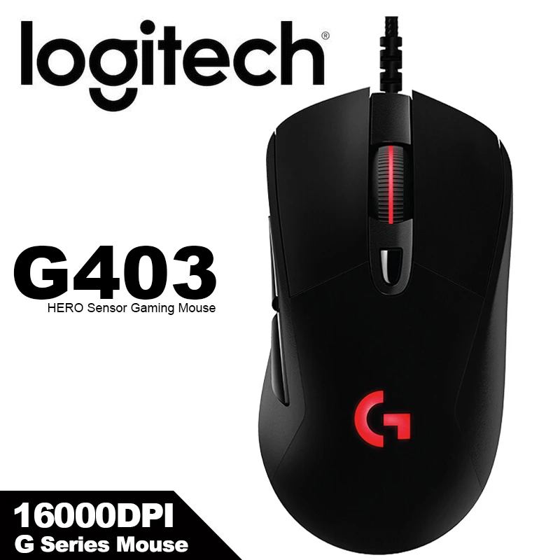 Logitech G403 G403 Hero Gaming Mouse With dpi Wired Rgb Mouse With 32 Bit Arm Support Logitech G Hub For Windows Mac Chrome Mice Aliexpress