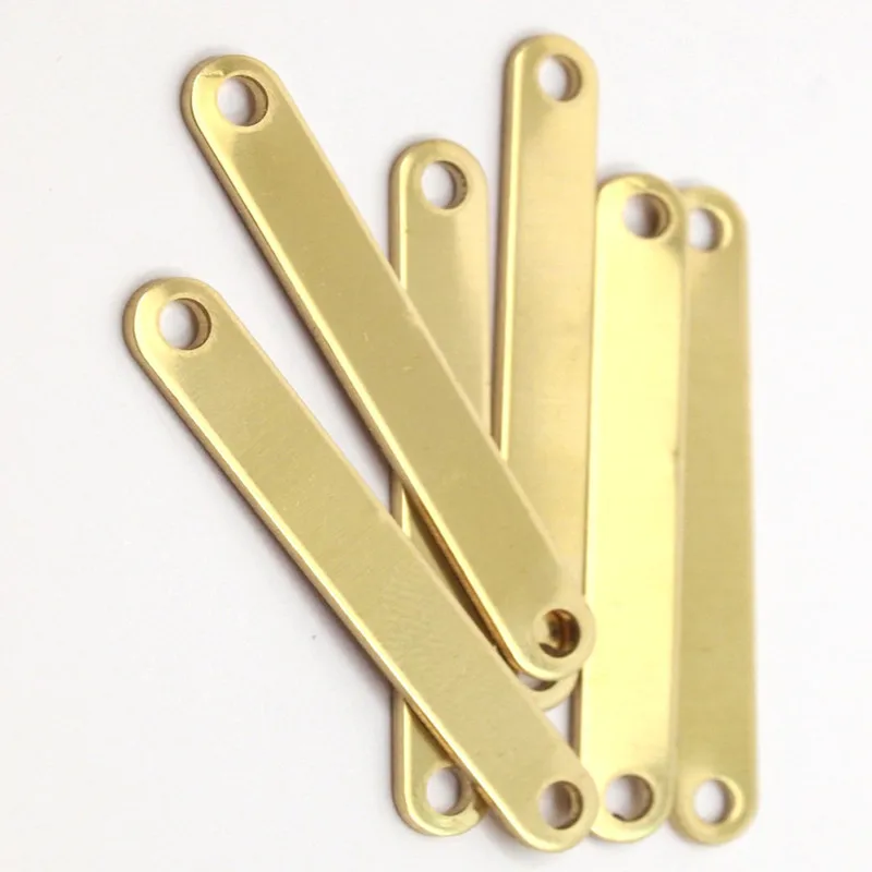

10pc.. Raw Brass Stamping Connector (44x6 mm) B0187