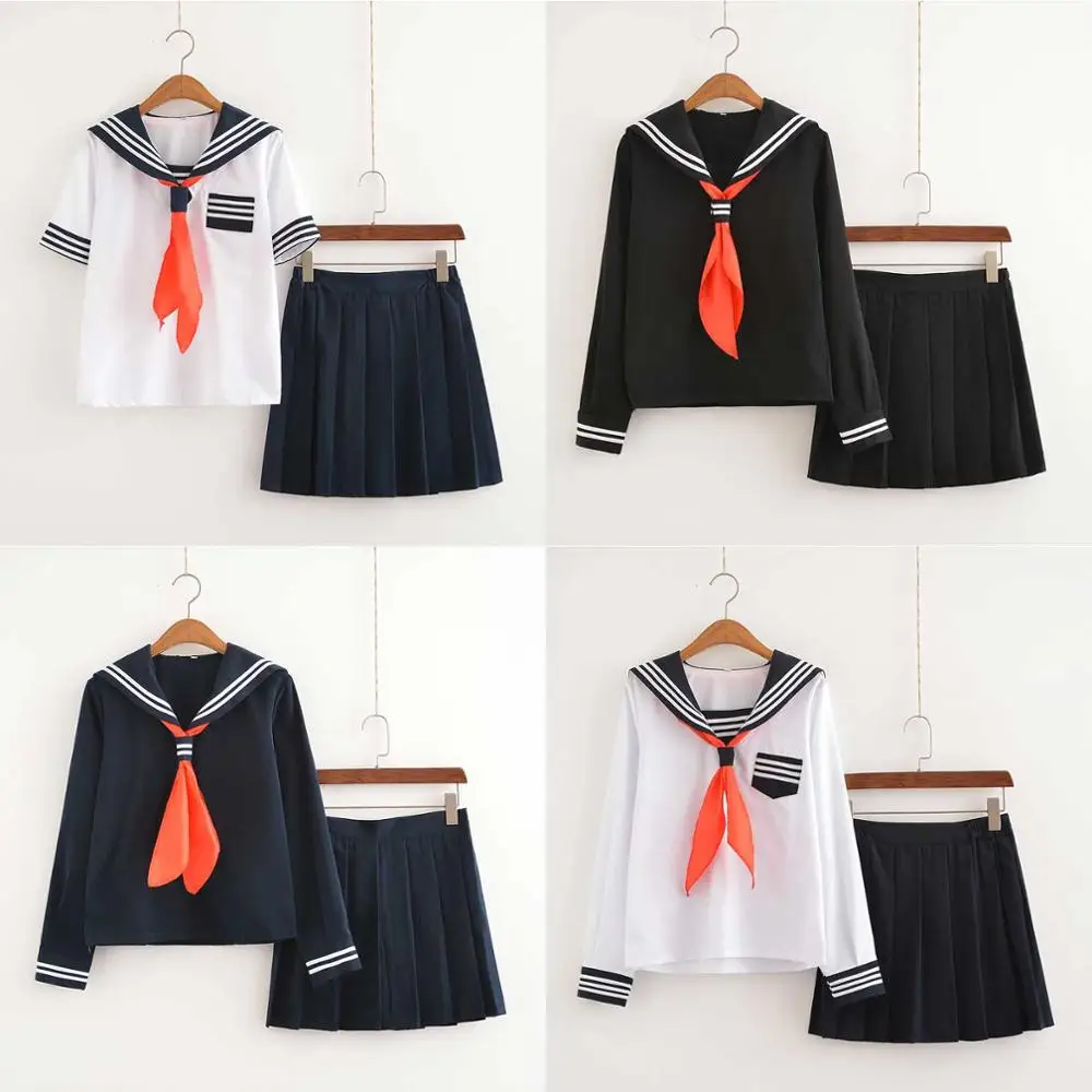Женская школьная форма для девочек моряка необычное платье японская Корейская