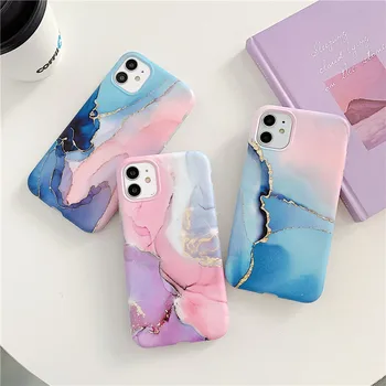 

50pcs Colorful Marble Stone Gel Phone Case For Apple iPhone 11Pro Max XR X XS Max 7 8 6 Plus Case Soft Phone Back Cover Squishy