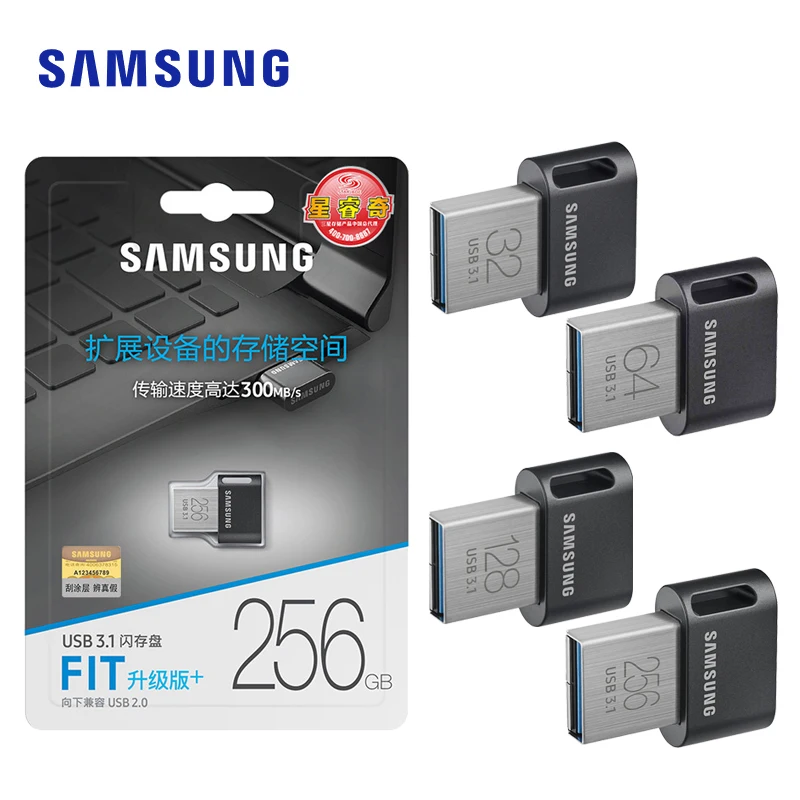 USB флеш накопитель Samsung FIT Usb 3 1 32 128 ГБ совместим с 256/2 0|USB флэш-накопители| |