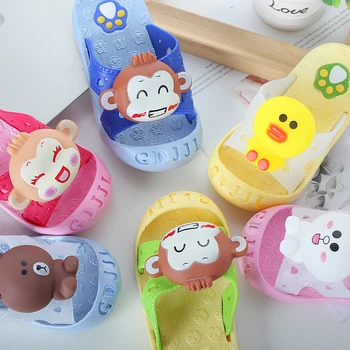 

Children Slippers Baotou Foot Protection Boy Girls Cute Small Princess Kid Cool Slippers Baby Soft Non-slip