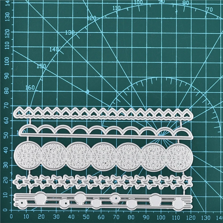 DiyArts штамповка кружевная рамка граница штамповка металлическая резка для DIY Фотоальбом для скрапбукинга штамп для теснения с вырезами шаблон