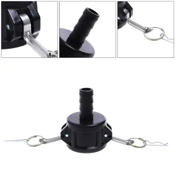 

1*Tote Bag Drain Adapter 275-330 Gallon IBC Tote Tank Drain Adapter 2\" Cam Lock To 1\" Garden Hose NEW