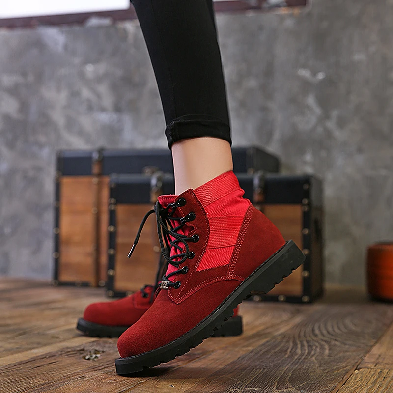 New Casual Boots Men Good Quality Leather Boots Men Anti Slip Tactical Boots Men Mid-Top Desert Boot Mens Large Size Shoes Mens