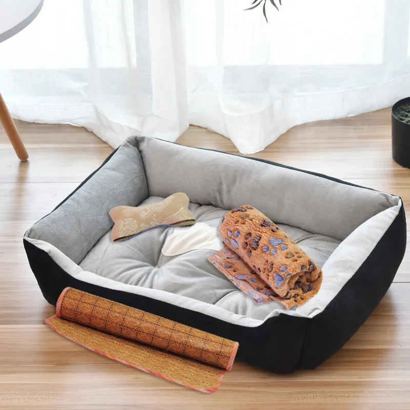 

Thicken warm pet supplies pet kennel Teddy Golden Retriever dog bed dog mat cat kennel autumn and winter blanket luxury Selling