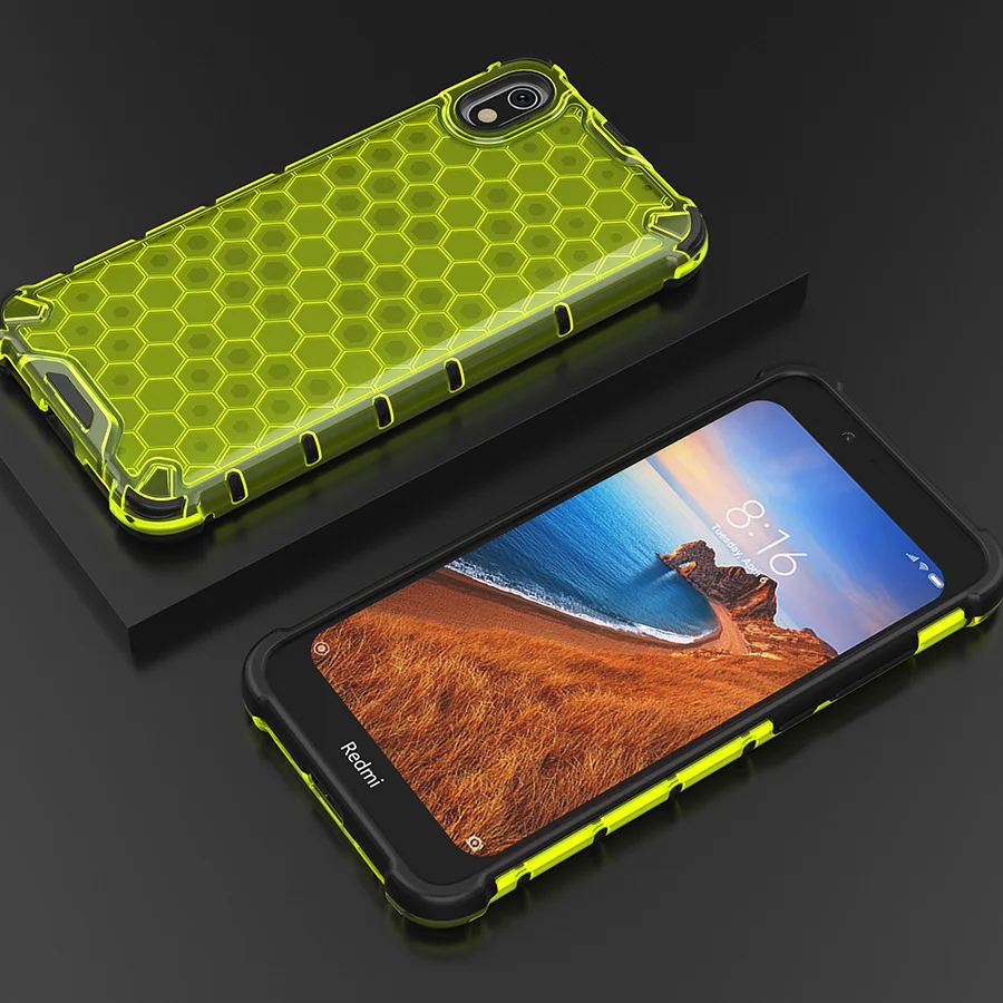 Зеленый Чехол beworld для Xiao mi Red mi 7A K20 Pro mi 9T Pro противоударный прозрачный чехол с Сотами для телефона Xiaomi mi 9T Red mi 7A - Цвет: Зеленый