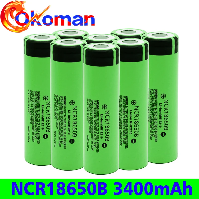 NCR18650B 3,7 v 3400mah 18650 литиевая аккумуляторная батарея для фонариков