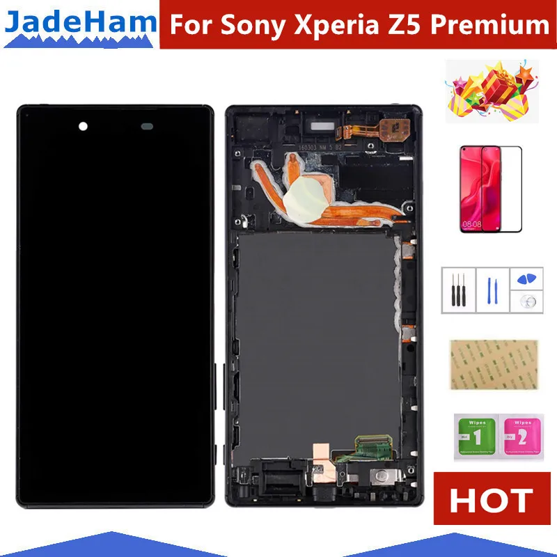 Оригинальный ЖК-дисплей 5 дюйма для SONY Xperia Z5 Premium PLUS E6853 E6883 сенсорный экран