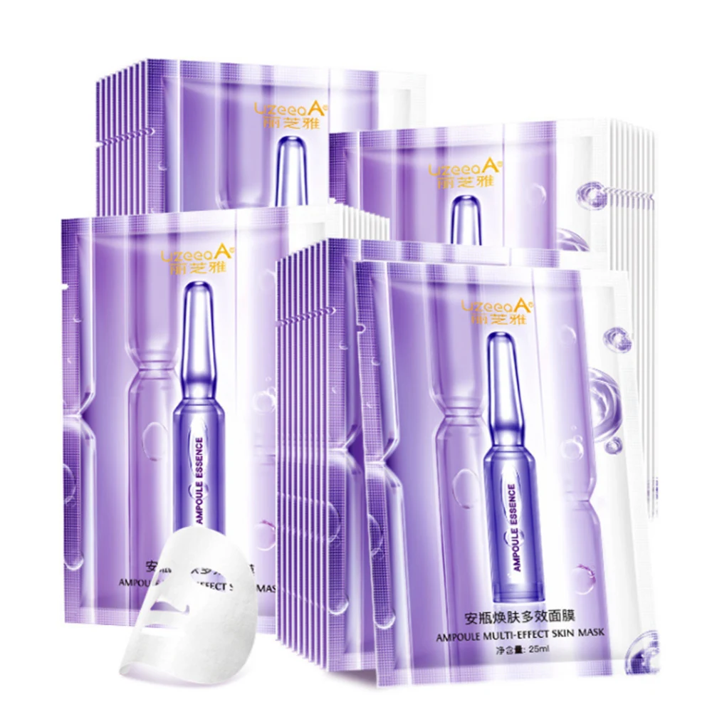 

1Pc Moisturizing Whitening Mask Oil Control Anti-Aging Masks Shrink Pores Cosmetics Whitening Brighten Face Mask Skin Care