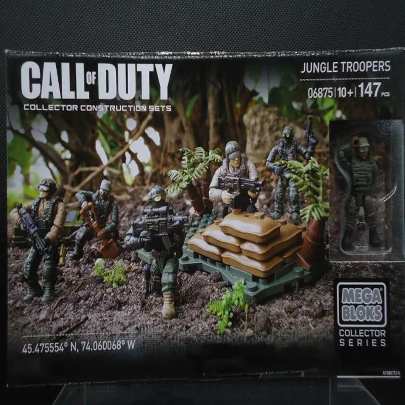 Мега блокс Call of Duty джунгли полевая команда Фигурки строительные блоки