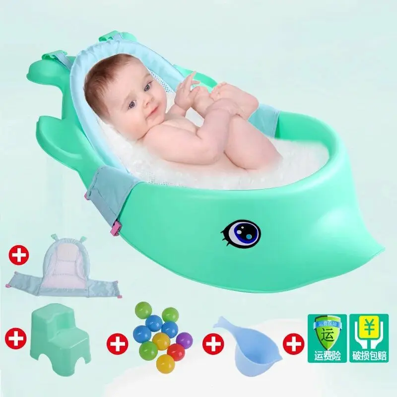 

Baby Bathtub Baby Bathtub Newborns Bath Basin porpoise yu-Sit Lie Large Size Extra-large