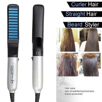 

Electric Straightening Irons Comb for Men Hair Beard Comb Electric Heating Hairbrush Hairstyle No Hurt Hair Beard Styling Tool
