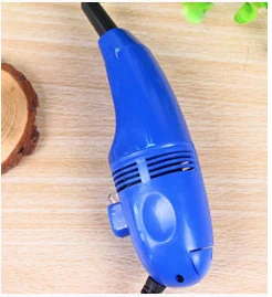 Blue Стиль маленький портативный Прочный USB пылесос щетка пылесборник компьютерная клавиатура телефон универсальные чистящие гаджеты - Цвет: Blue