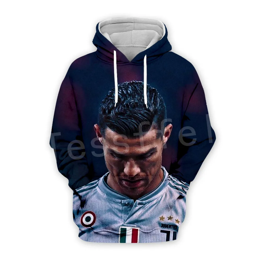Tessffel Cristiano Ronaldo, спортивный костюм для фитнеса, новая мода, 3D Толстовка с капюшоном/Толстовка/куртка/Мужская Женская s-8