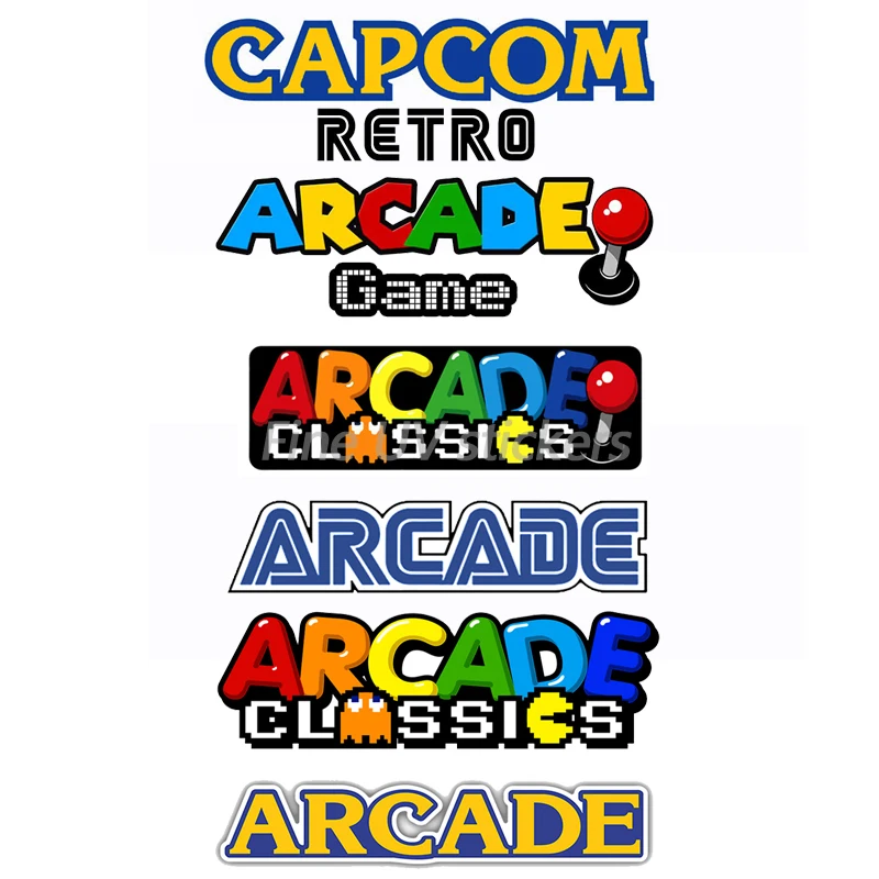 GameConsoleDiecutDrawingStickersClassicGameAlphabetArcadePVC