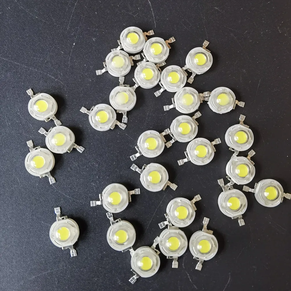 10-100Pcs LED COB Lamp Chip 1W 3W 3.2-3.6V Input 100-220LM Mini LED Bulb Diode SMD DIY Floodlight Spotlight Downlight led lamp led lamp beads led chip led lamp bulb