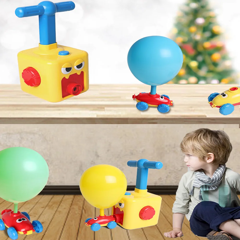 

Car Toys for Children Aerodynamic Forces Inflatable Balloons Toy Car Inertial Power Balloon Toy Baby Early Education Gift