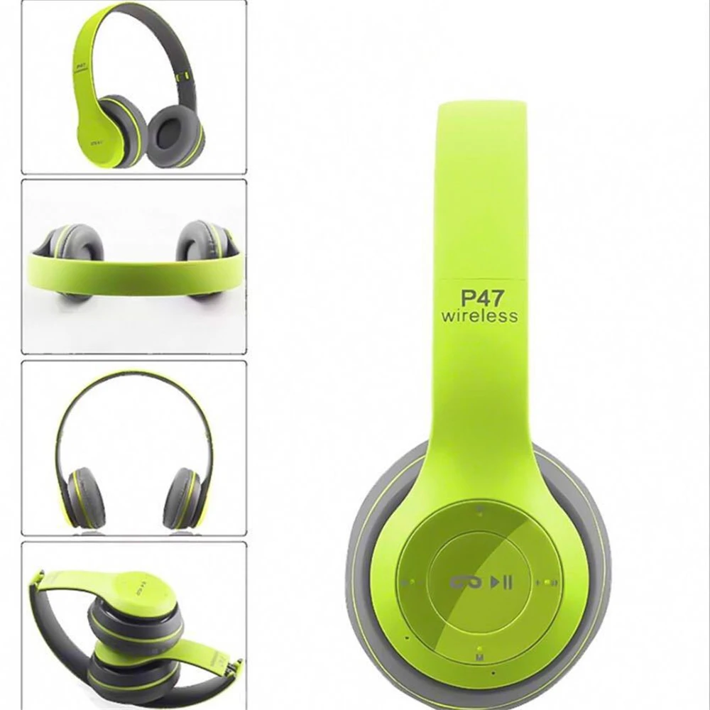 Bluetooth V5 0 Wireless Headphones Ear Foldable Stereo Noise Cancelling Headset