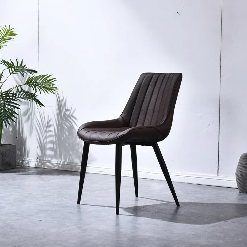 

Concise Chair Originality Negotiate Chair Leisure Time Household Restaurant Pu Skin Sofa Chair Light Luxury Dining Chair
