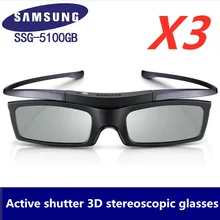 Активный samsumg 3 шт./лот официальный ssg-5100GB SSG-5150GB 3D Bluetooth очки активного действия очки для всех samsung ТВ серии