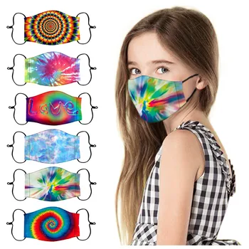 

6PCS Fashion Kids Mask Washable Reusable Outdoor Children Face Masks Breathable Respirator Mouth-muffle Masques Mondmaskers